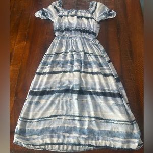 Bella Dahl tie dye stripe dress